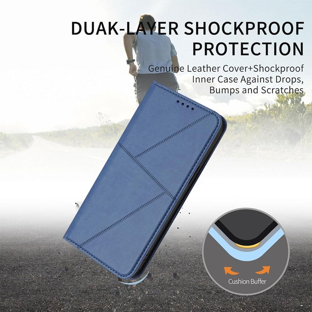 For-OPPO-K13-5G-Strong-Magnetic-Frosted-Flip-Leather-Phone-Case(Royal-Blue)
