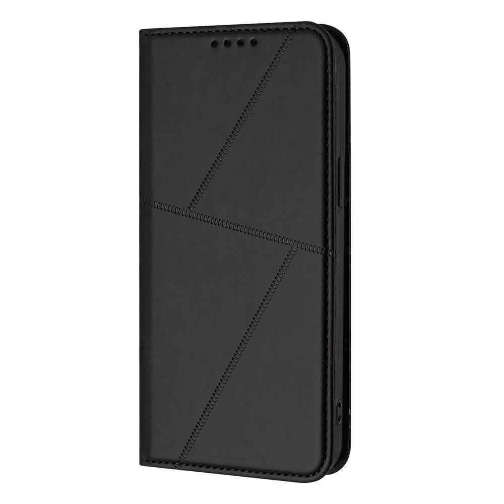 For-OPPO-K13-5G-Strong-Magnetic-Frosted-Flip-Leather-Phone-Case(Black)
