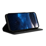 For-OPPO-K13-5G-Strong-Magnetic-Frosted-Flip-Leather-Phone-Case(Black)
