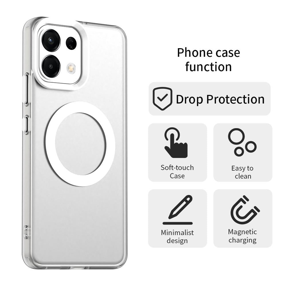 For-OPPO-K13-5G-Candy-Magsafe-PC-Hybrid-TPU-Phone-Case(White)
