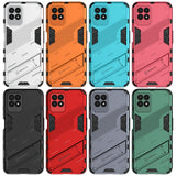 For-OPPO-Realme-8i-Punk-Armor-2-in-1-PC-+-TPU-Shockproof-Phone-Case-with-Invisible-Holder(Green)
