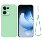 For-OPPO-Reno13-5G-Global-Solid-Color-Liquid-Silicone-Dropproof-Full-Coverage-Phone-Case(Green)