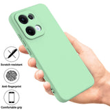 For-OPPO-Reno13-5G-Global-Solid-Color-Liquid-Silicone-Dropproof-Full-Coverage-Phone-Case(Green)