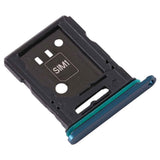 For-OPPO-Reno-10x-zoom-SIM-Card-Tray-+-SIM-Card-Tray-/-Micro-SD-Card-Tray-(Blue)