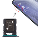 For-OPPO-Reno-10x-zoom-SIM-Card-Tray-+-SIM-Card-Tray-/-Micro-SD-Card-Tray-(Black)