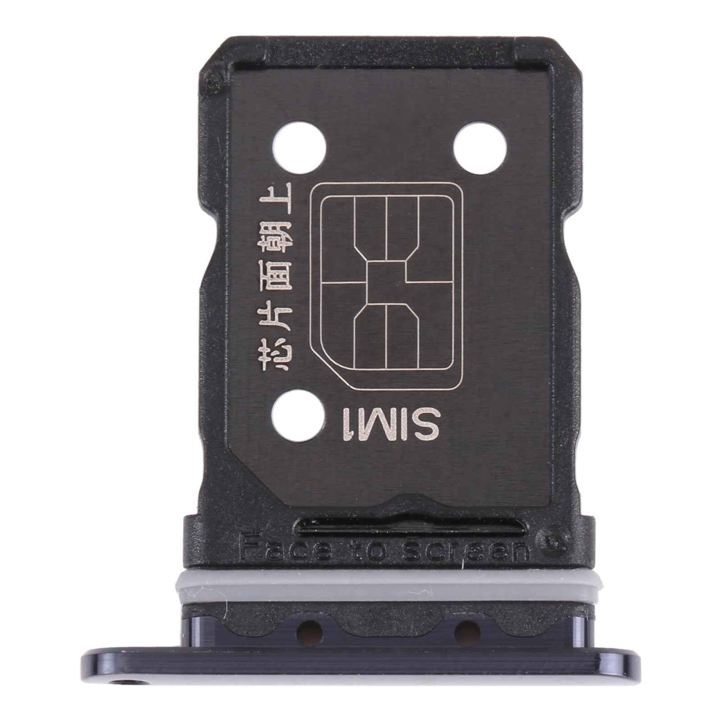 For-OPPO-Reno6-Pro-5G-SIM-Card-Tray-+-SIM-Card-Tray-(Black)