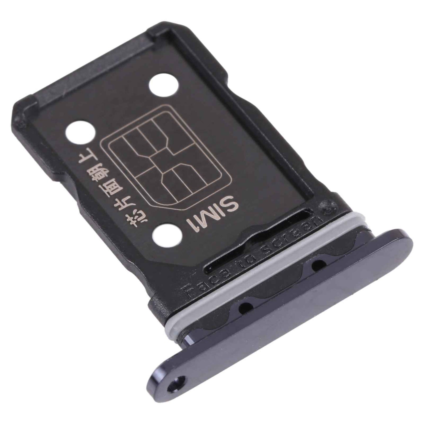 For-OPPO-Reno6-Pro-5G-SIM-Card-Tray-+-SIM-Card-Tray-(Black)