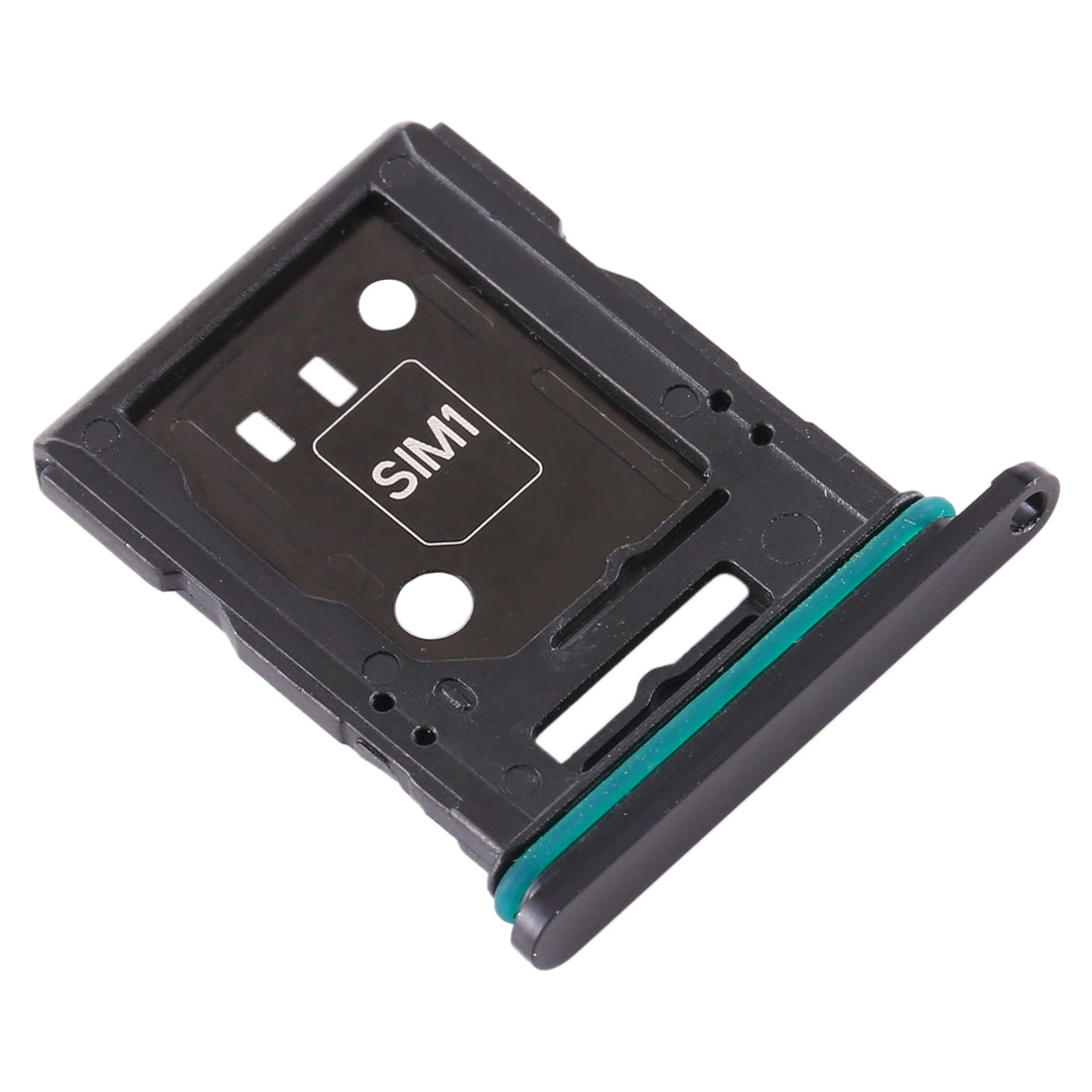 For-OPPO-Reno-10x-zoom-SIM-Card-Tray-+-SIM-Card-Tray-/-Micro-SD-Card-Tray-(Black)