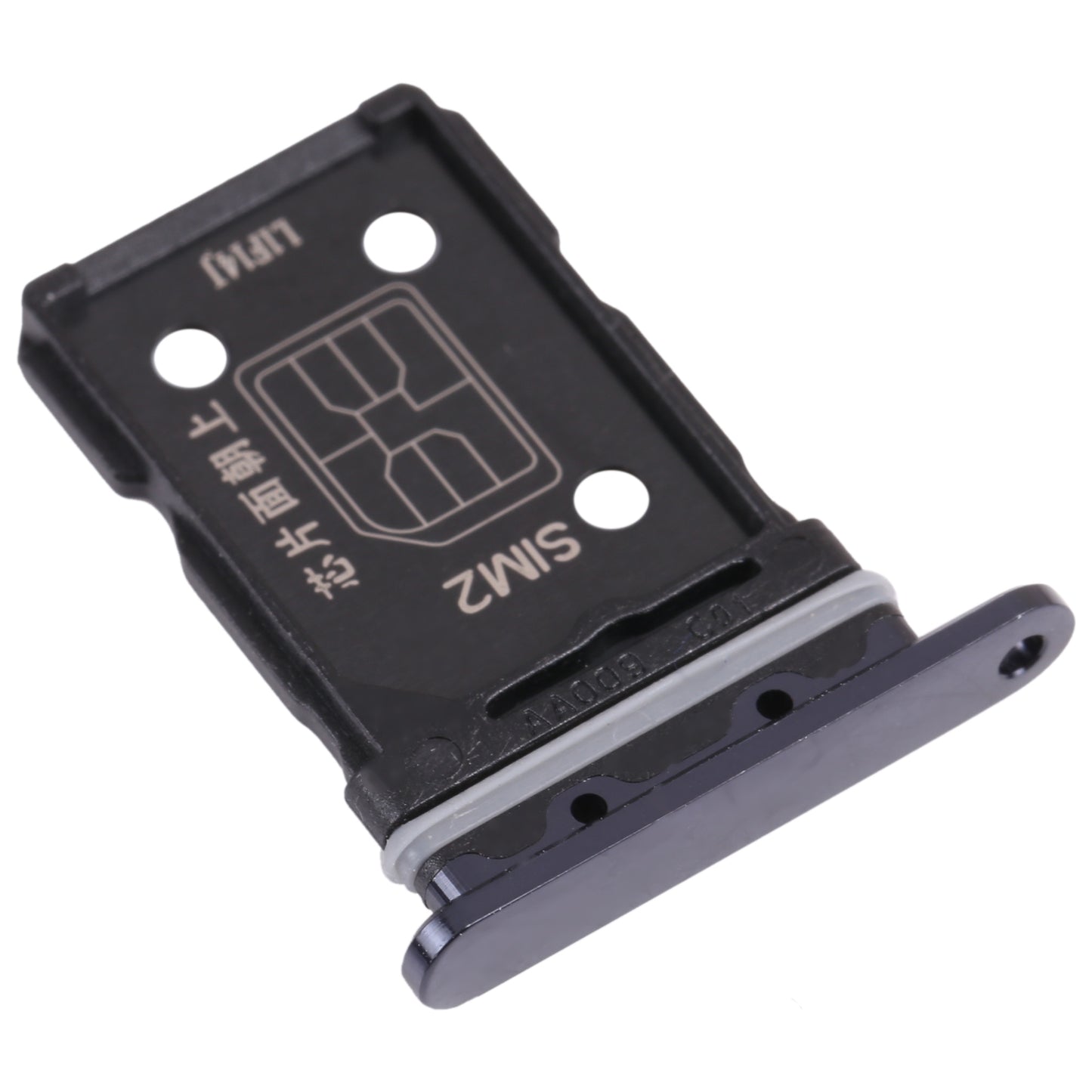 For-OPPO-Reno6-Pro-5G-SIM-Card-Tray-+-SIM-Card-Tray-(Black)