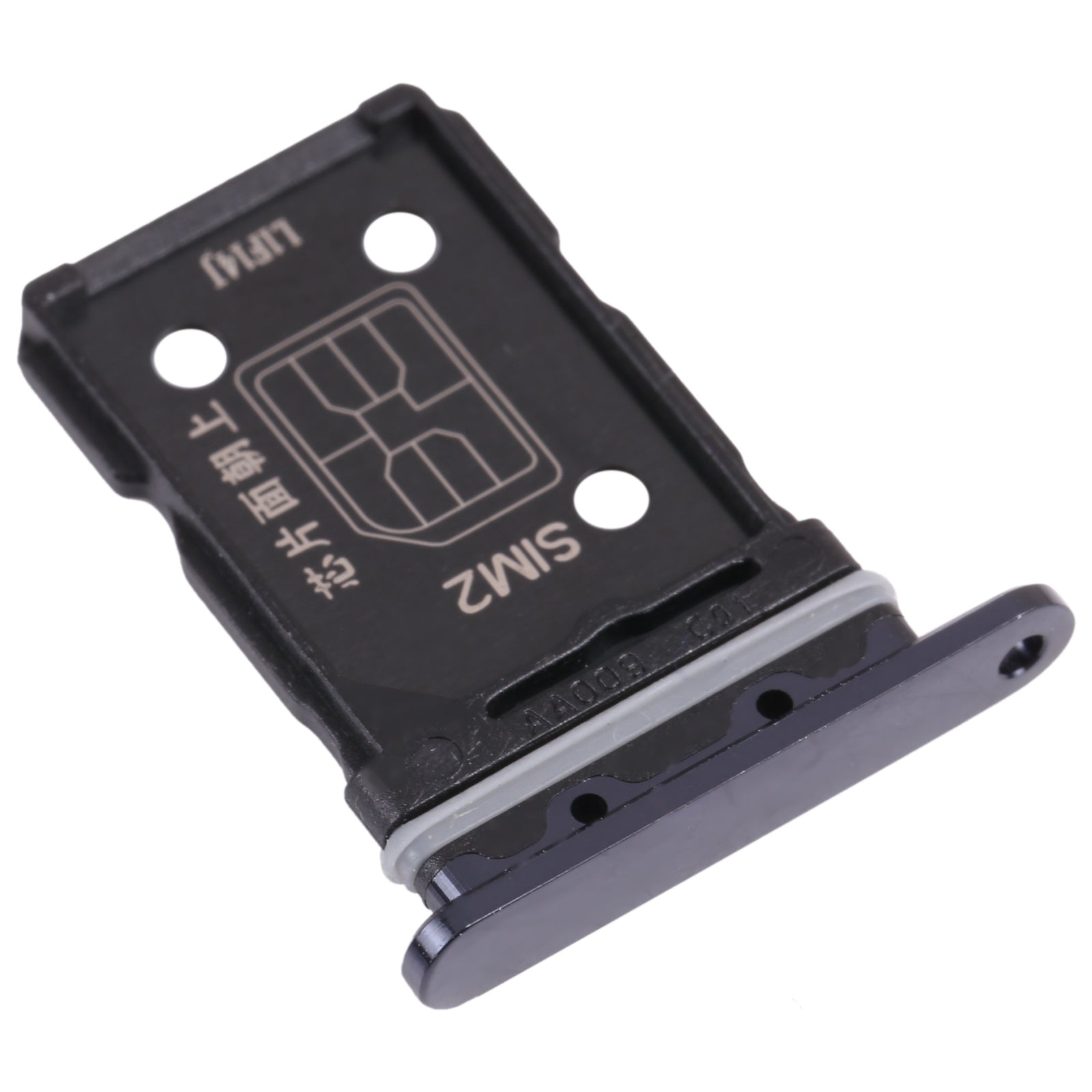 For-OPPO-Reno6-Pro-5G-SIM-Card-Tray-+-SIM-Card-Tray-(Black)