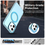 For-OPPO-Reno14-Global-Candy-Magsafe-PC-Hybrid-TPU-Phone-Case(Blue)