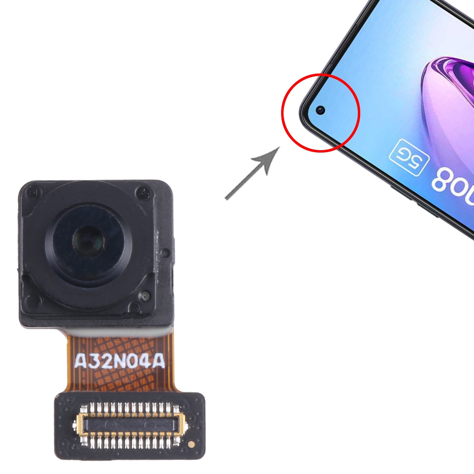 For-OPPO-Reno8-Original-Front-Facing-Camera