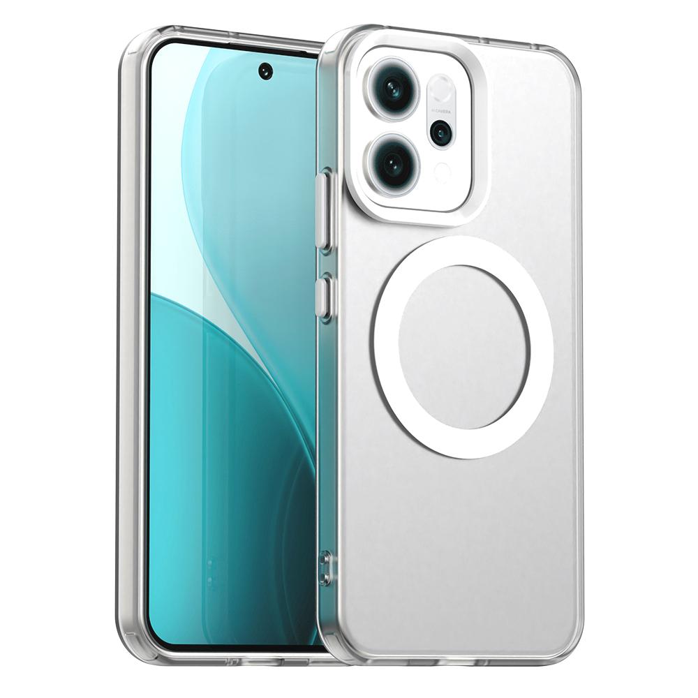 For-OPPO-Reno14-Global-Candy-Magsafe-PC-Hybrid-TPU-Phone-Case(White)
