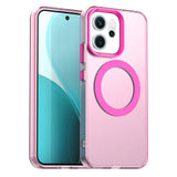 For-OPPO-Reno14-Global-Candy-Magsafe-PC-Hybrid-TPU-Phone-Case(Red)