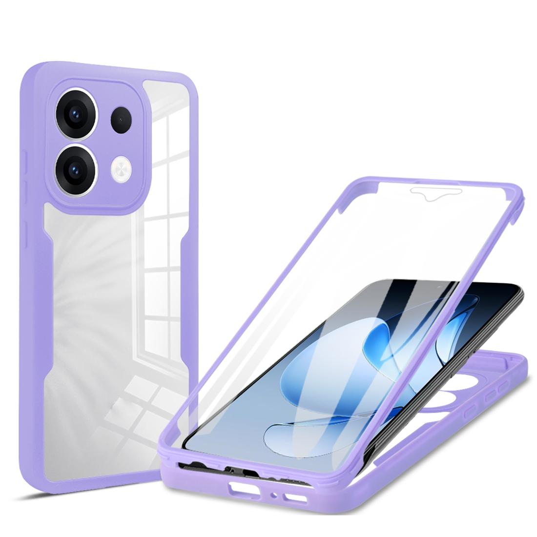 For-OPPO-Reno13-5G-Global-360-Degrees-Full-Body-Phone-Case(Purple)