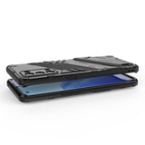 For-OPPO-Reno5-Pro-Punk-Armor-2-in-1-PC-+-TPU-Shockproof-Case-with-Invisible-Holder(Black)