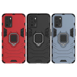 For-OPPO-Reno6-Z-Shockproof-PC-+-TPU-Protective-Case-with-Magnetic-Ring-Holder(Black)
