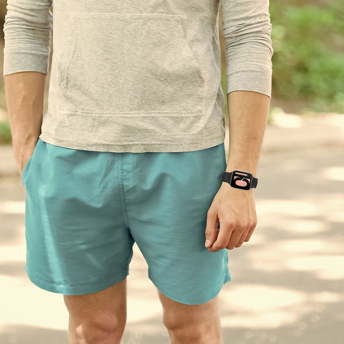 For-OPPO-Watch-41mm-Silicone-Watch-Band(Black)