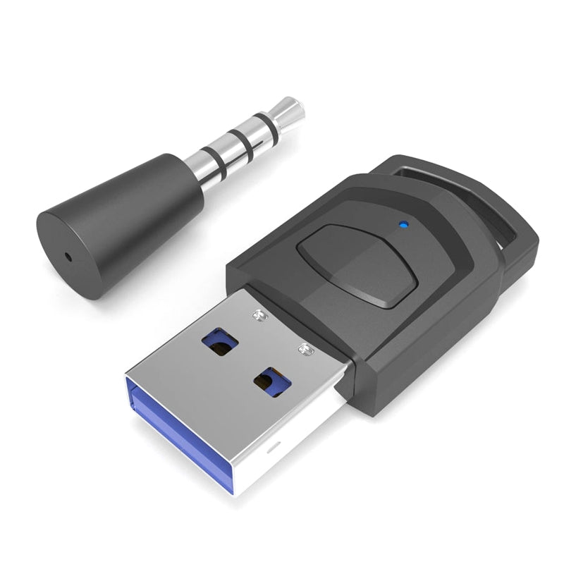 For-PS4-/-PS5-/-PC-HS-PS5101-Bluetooth-5.0-Adapter-Audio-Receiver-Wireless-Headset-Transmitter(Black)