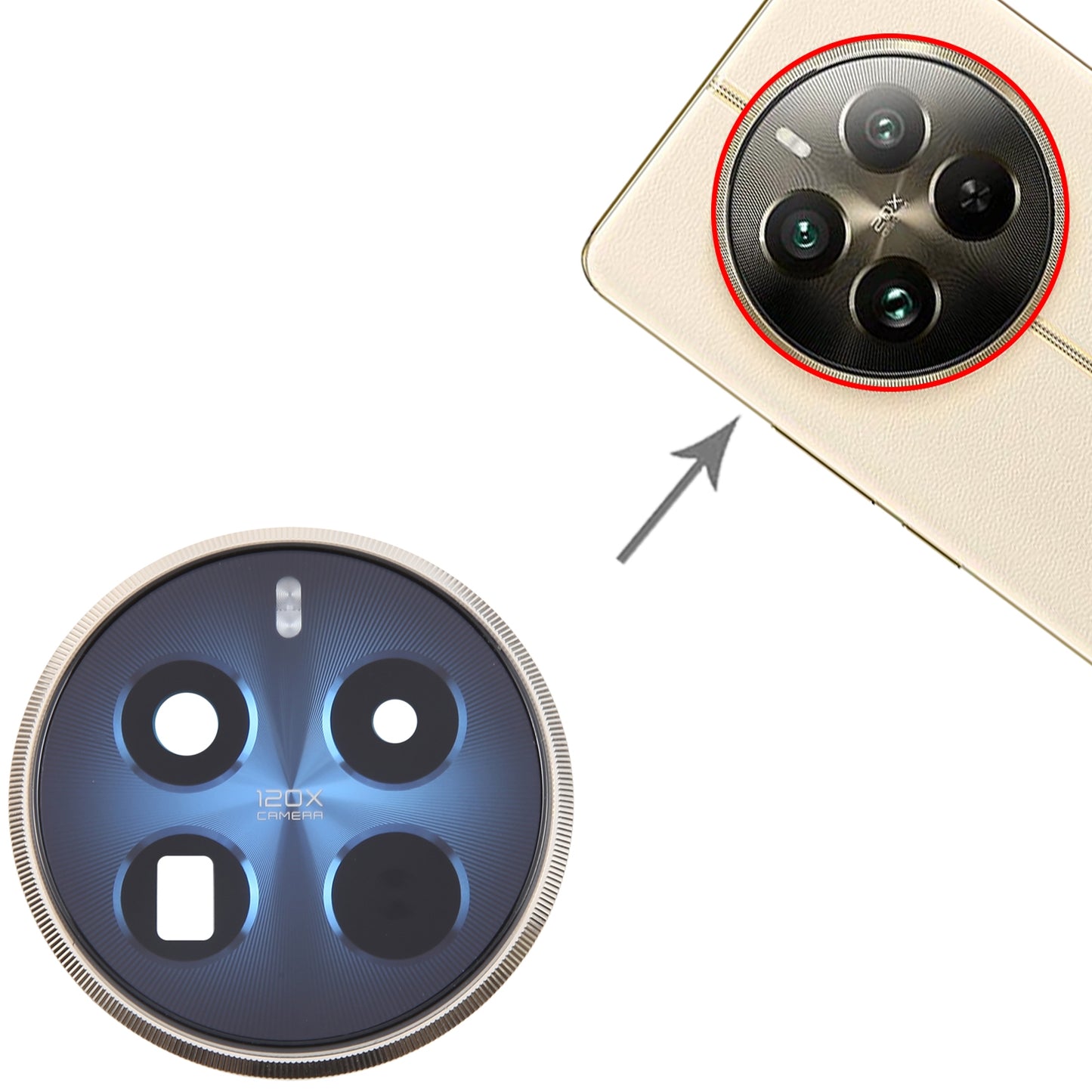 For-Realme-12-Pro+-Original-Camera-Lens-Cover-(Blue)