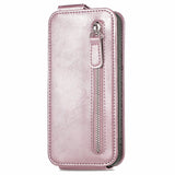 For-Realme-12-Pro-Zipper-Wallet-Vertical-Flip-Leather-Phone-Case(Pink)
