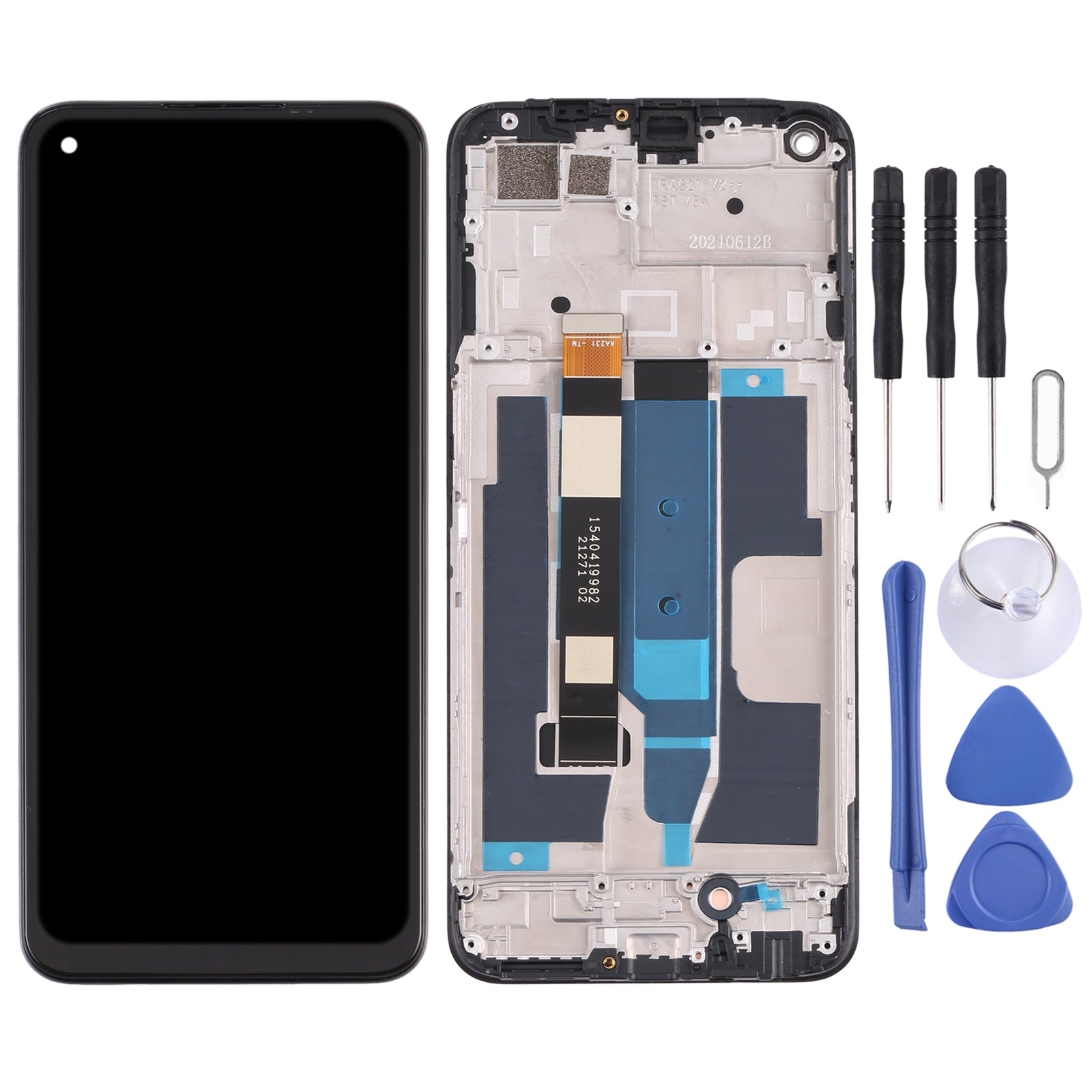 For-Realme-9-5G-India-RMX3388-OEM-LCD-Screen-Digitizer-Full-Assembly-with-Frame
