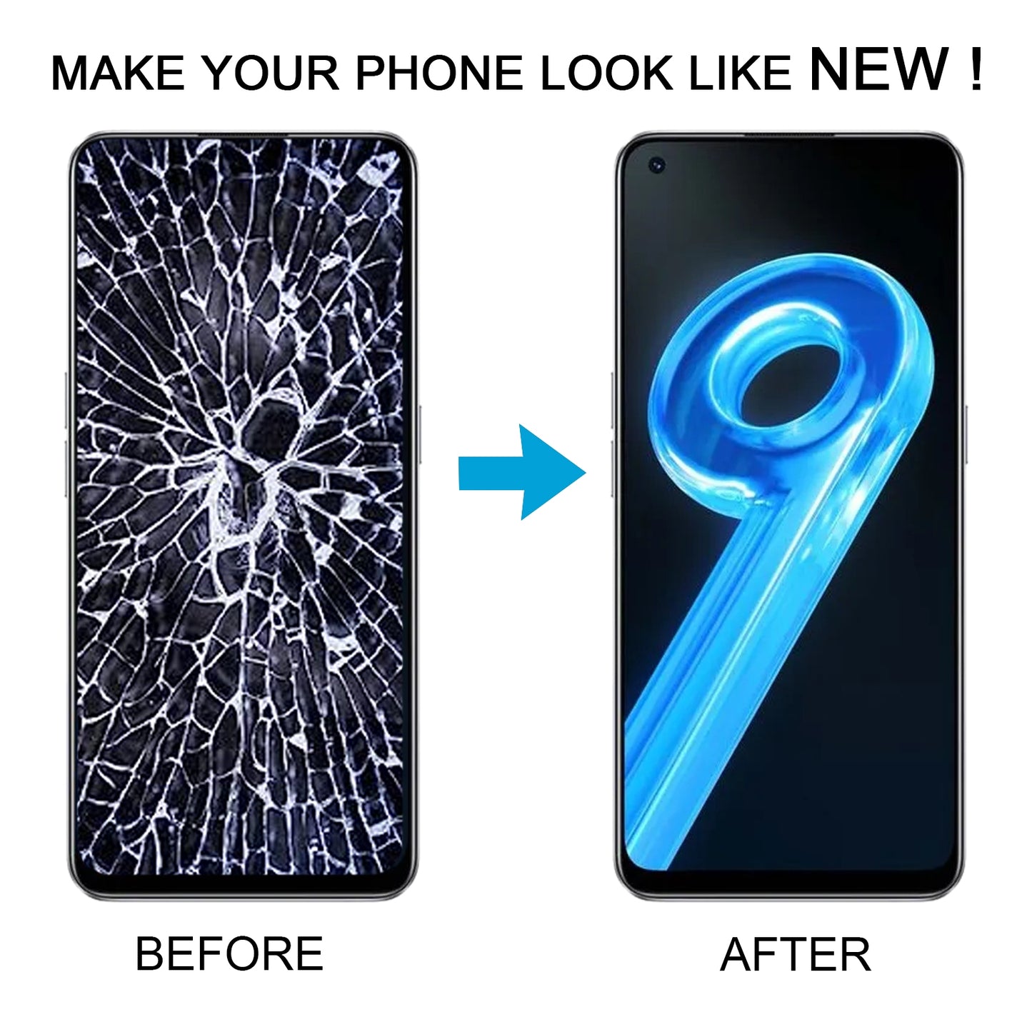 For-Realme-9-5G-India-RMX3388-OEM-LCD-Screen-Digitizer-Full-Assembly-with-Frame