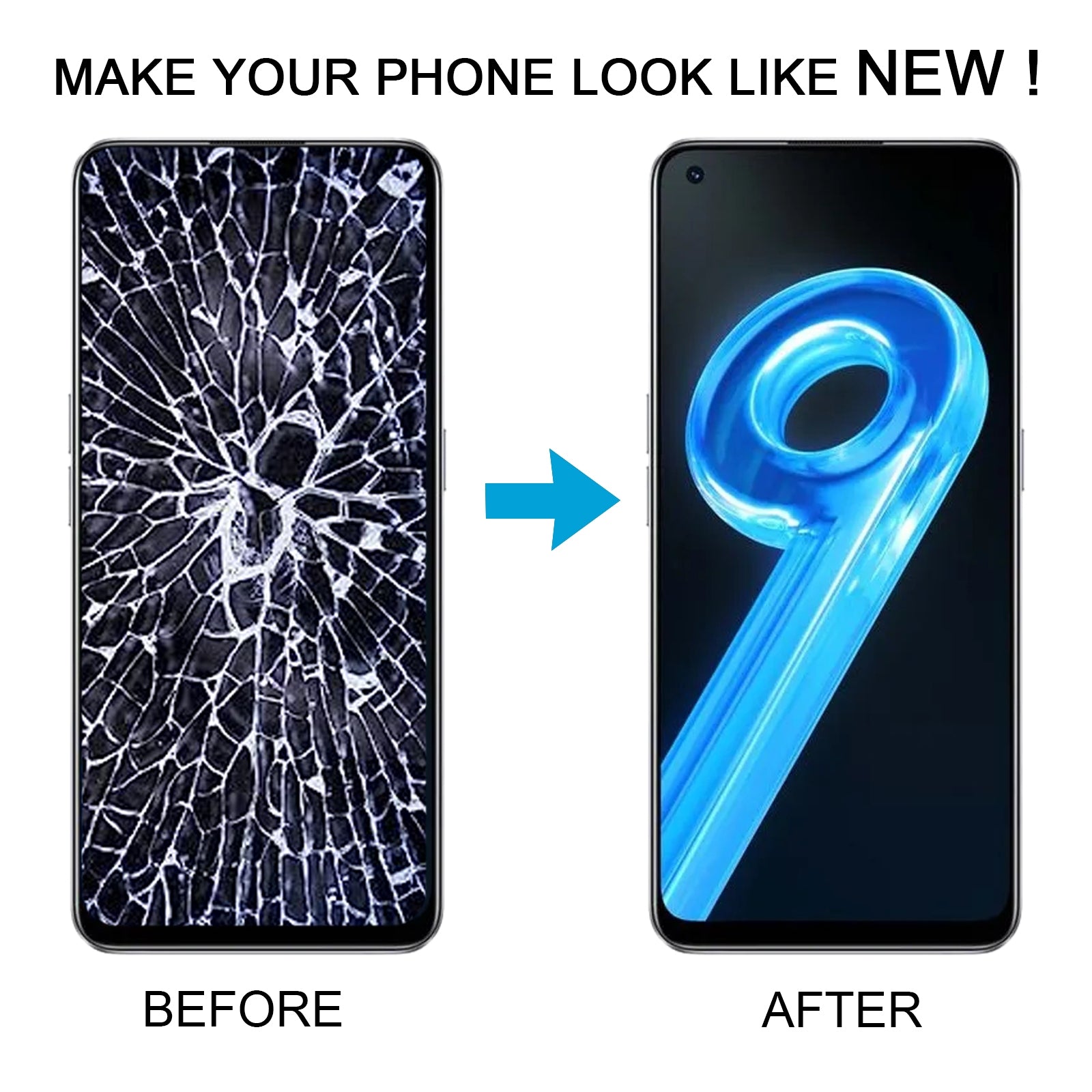 For-Realme-9-5G-India-RMX3388-OEM-LCD-Screen-Digitizer-Full-Assembly-with-Frame