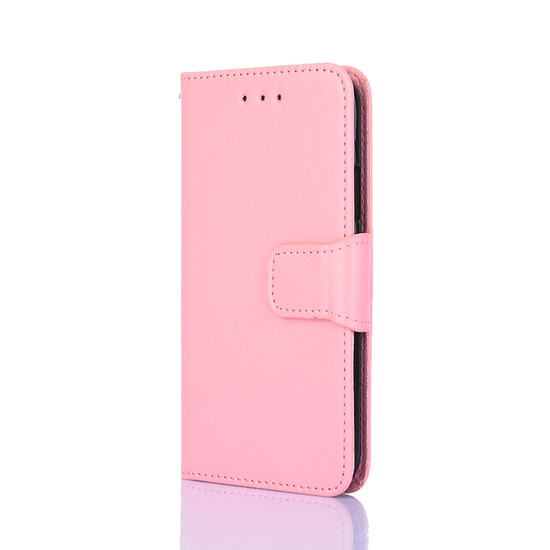 For-Realme-C30-4G/Narzo-50i-Prime-Crystal-Texture-Horizontal-Flip-Leather-Phone-Case(Pink)