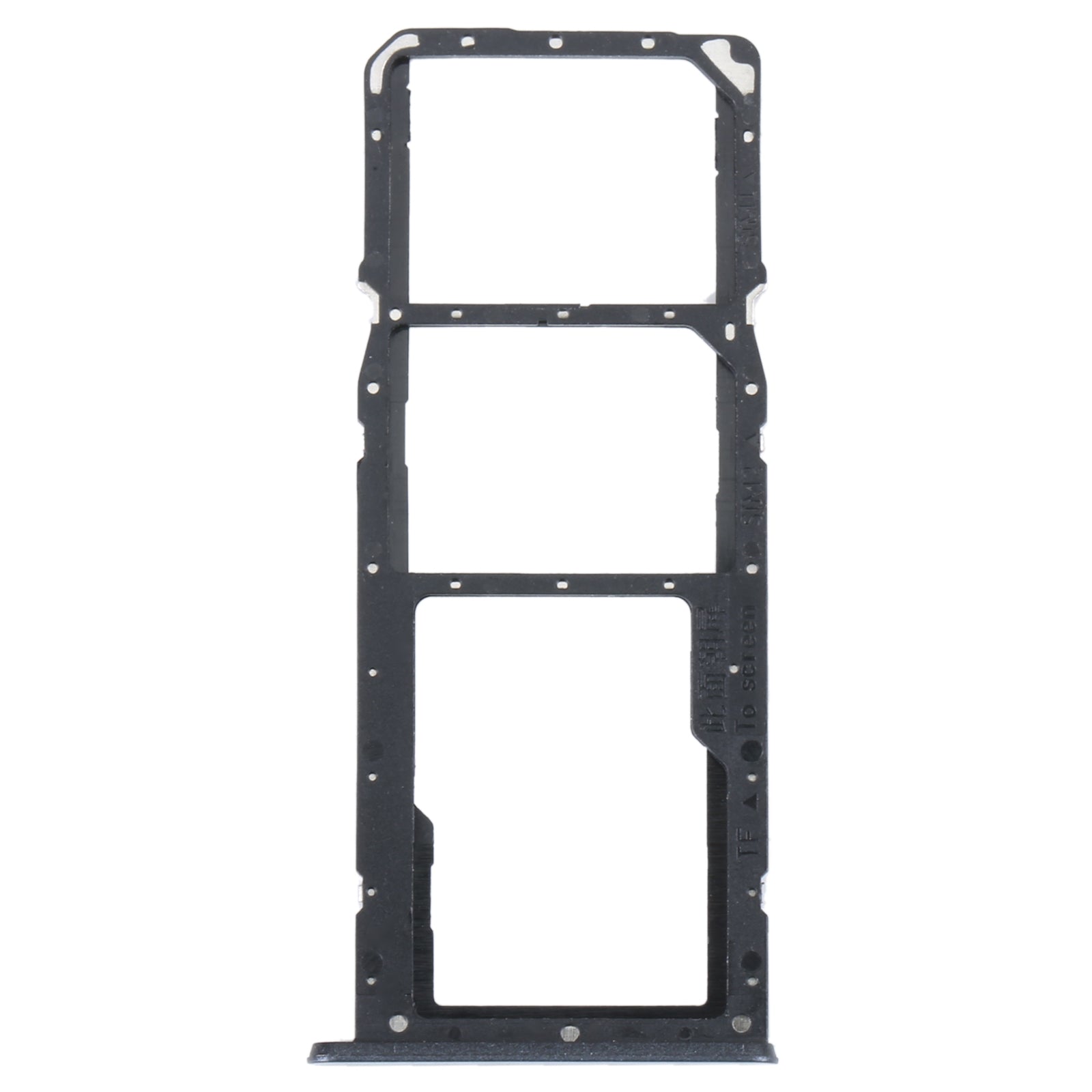 For-Realme-C35-SIM-Card-Tray-+-SIM-Card-Tray-+-Micro-SD-Card-Tray-(Black)
