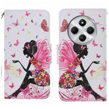 For-Redmi-14C-4G-Colored-Drawing-Pattern-Leather-Phone-Case(Dancing-Girl)