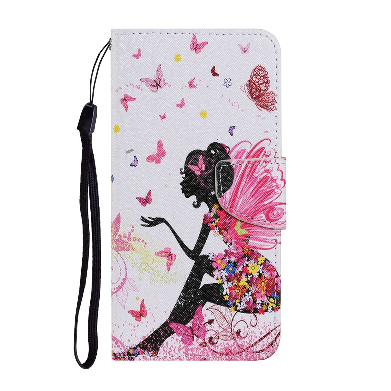 For-Redmi-14C-4G-Colored-Drawing-Pattern-Leather-Phone-Case(Dancing-Girl)