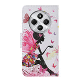 For-Redmi-14C-4G-Colored-Drawing-Pattern-Leather-Phone-Case(Dancing-Girl)