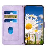 For-Redmi-14C-4G-Floral-Pattern-Leather-Phone-Case-with-Lanyard(Light-Purple)