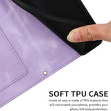 For-Redmi-14C-4G-Floral-Pattern-Leather-Phone-Case-with-Lanyard(Light-Purple)