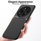 For-Redmi-14C-4G-Classic-Tilt-Strip-Grain-Magnetic-PC-Hybrid-TPU-Phone-Case(Green)