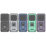 For-Redmi-14C-4G-Sliding-Camshield-TPU-+-PC-Shockproof-Phone-Case-with-Holder(Black)
