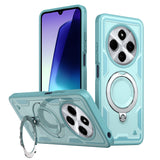 For-Redmi-14C-4G-/-5G-/-14R-5G-PC-Hybrid-TPU-Armor-MagSafe-Ring-Holder-Phone-Case(Light-Blue)
