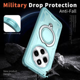 For-Redmi-14C-4G-/-5G-/-14R-5G-PC-Hybrid-TPU-Armor-MagSafe-Ring-Holder-Phone-Case(Light-Blue)