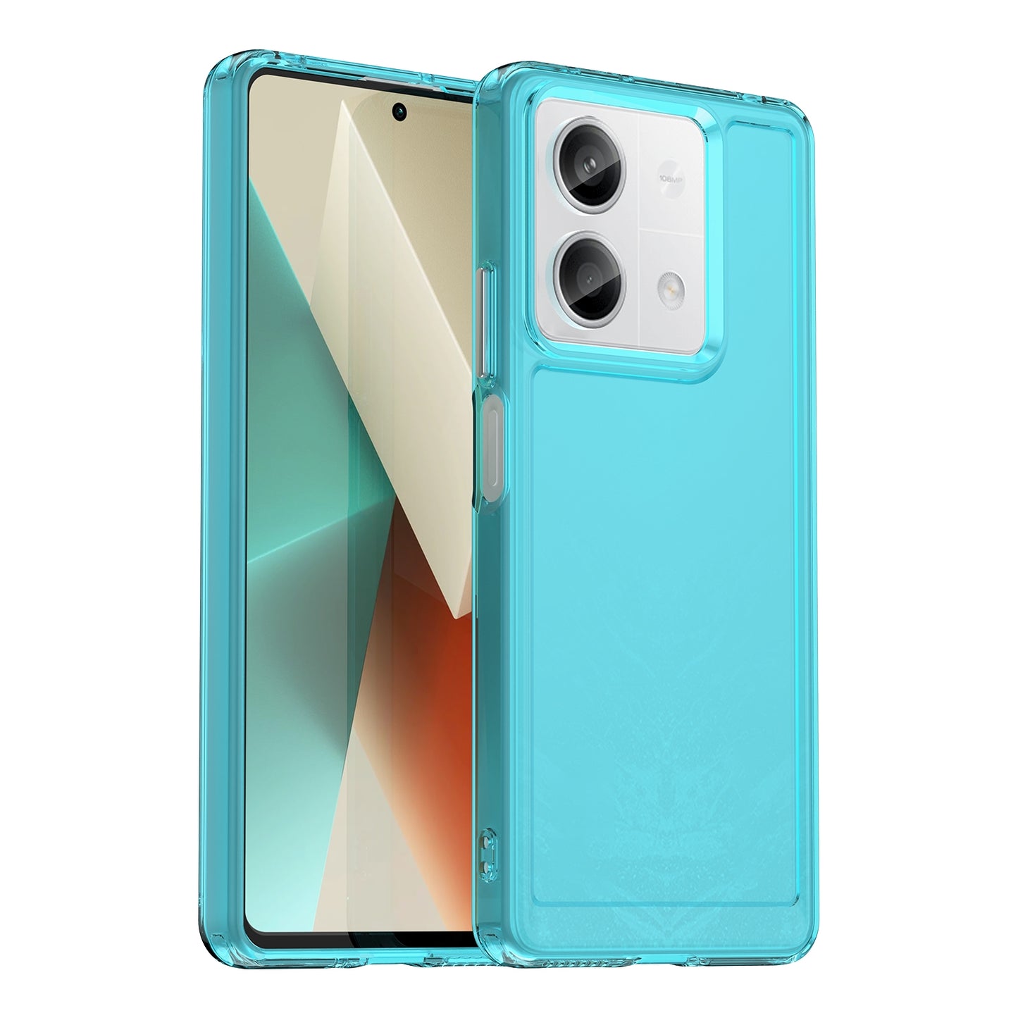 For-Redmi-Note-13-5G-Candy-Series-TPU-Phone-Case(Transparent-Blue)