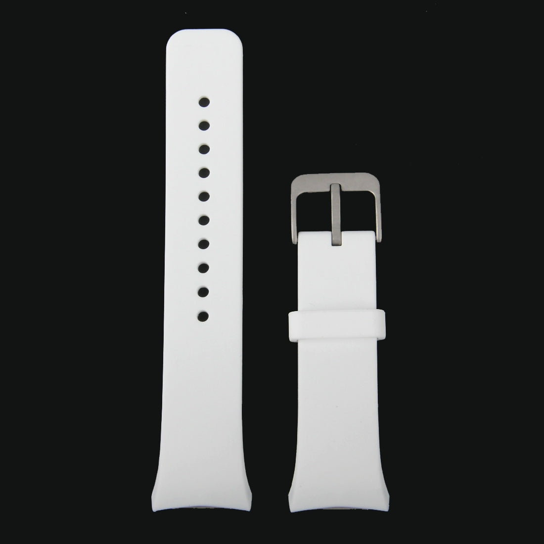For-Samsung-Gear-S2-Sport-/-Gear-S2-Watch-Solid-Color-Silicone-Watchband(White)