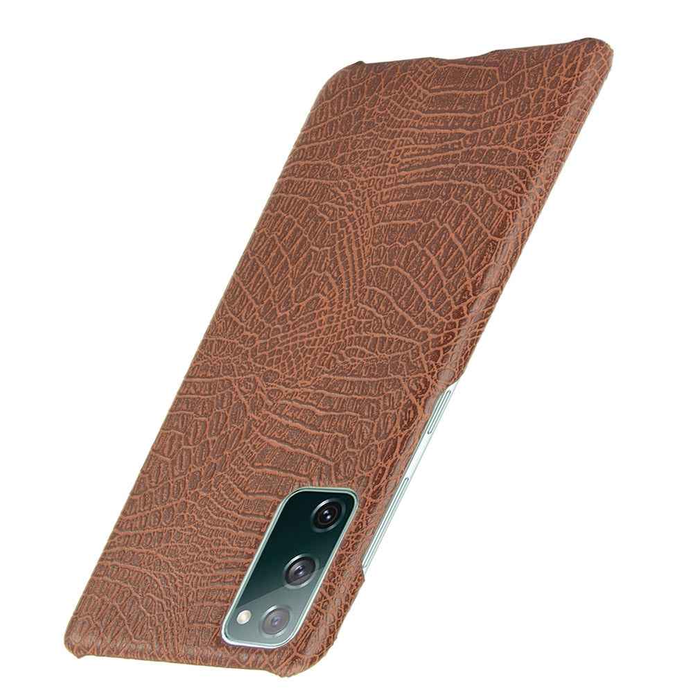 Shockproof-Case-for-Samsung-Galaxy-S20-FE-Crocodile-Texture,-Brown