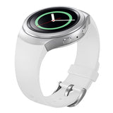 For-Samsung-Gear-S2-Sport-/-Gear-S2-Watch-Solid-Color-Silicone-Watchband(White)