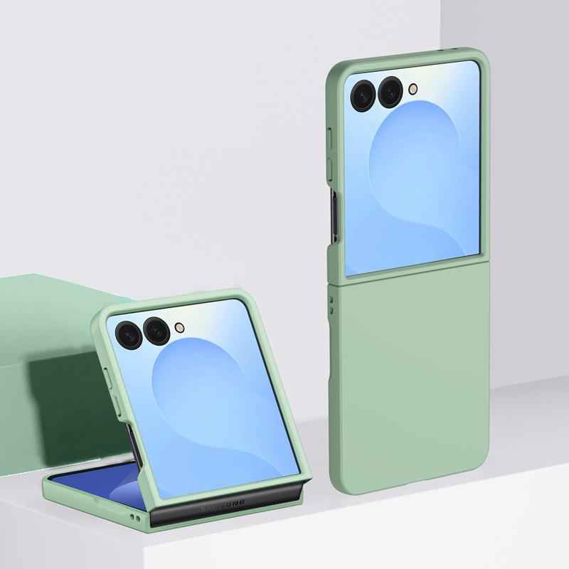 For Samsung Galaxy Z Flip7 Skin Feel PC Full Coverage Shockproof Phone Case(Mint Green)