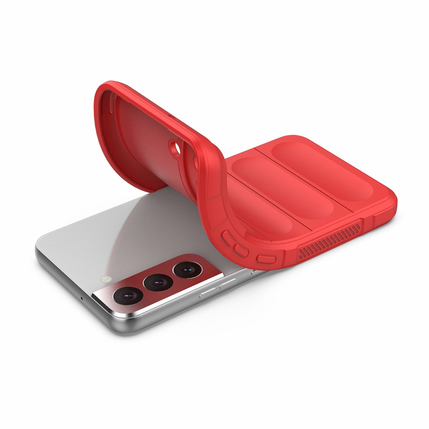 For-Samsung-Galaxy-M23-5G-Magic-Shield-TPU-+-Flannel-Phone-Case(Red)