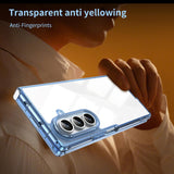 For-Samsung-Galaxy-Z-Fold7-5G-PC-Hybrid-TPU-Airbag-Shockproof-Phone-Case(Transparent-Blue)