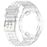 For-Samsung-Galaxy-Watch6-Classic-43mm-R950-Glacier-TPU-Integrated-Watch-Band(Transparent)