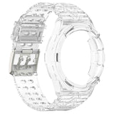For-Samsung-Galaxy-Watch6-Classic-43mm-R950-Glacier-TPU-Integrated-Watch-Band(Transparent)