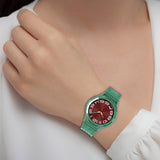 For-Samsung-Galaxy-Watch6-Classic-43mm-R950-Glacier-TPU-Integrated-Watch-Band(Transparent)