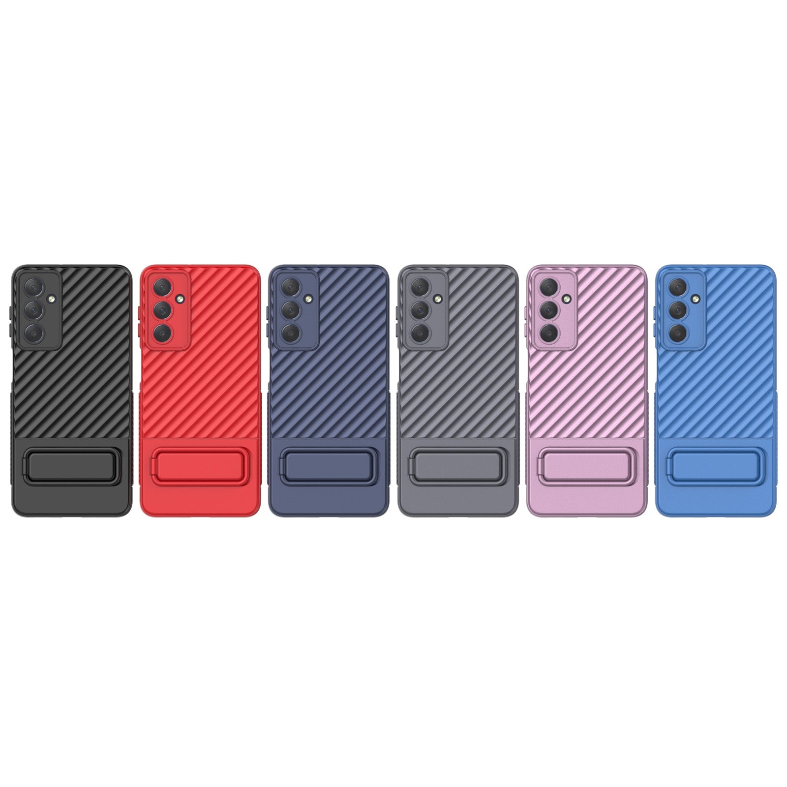 For-Samsung-Galaxy-M54-Wavy-Texture-TPU-Phone-Case-with-Lens-Film(Blue)